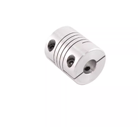 Accouplement de machine flexible en aluminium personnalisable OEM, conception à soufflet, universel, alésage de 10 mm, 1000 tr/min, couple de 100 Nm