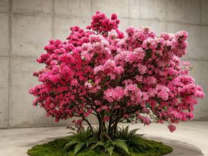 Árbol Decorativo de <span class=keywords><strong>Rododendro</strong></span> Artificial, Árbol de Flores Vívidas para Decoración de Interiores, Vestíbulos y Oficinas - Product Image 2