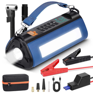 Xe khẩn cấp công cụ đa chức năng 12V ngân hàng điện cầm tay pin Booster nhảy khởi động với kỹ thuật số Máy nén khí - Product Image 2