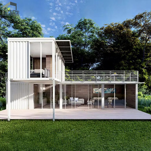 Design moderne petite maison de 2 étages aménagement personnalisé luxe 3 chambres casa villa modulaire maison - Product Image 1
