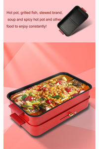 Parrilla Eléctrica Multifuncional 2 en 1, Parrilla para Asar sin Humo y Olla Caliente, Tendencia 2026, Máquina de Parrilla para Interiores para el Hogar - Product Image 5