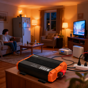 <span class=keywords><strong>Fchao</strong></span> อินเวอร์เตอร์แบบกริดเดียว3000W-12V, อินเวอร์เตอร์ DC/AC 12V ถึง220V/110V 50/60HZ จอแสดงผล LCD สำหรับระบบพลังงานแสงอาทิตย์ในบ้านยานยนต์ - Product Image 1