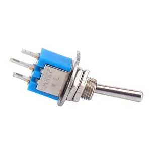Professional Manufacture ROHS Toggle 3Pin RED ON-ON ON-OFF-ON Miniature Dpdt Toggle Switch Solder Terminal