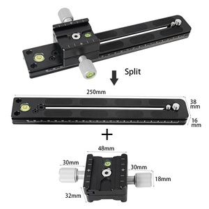 Accessoires de pièces détachées pour trépieds, équipement photographique, plaque à dégagement rapide en métal, rotule, support de caméra, adaptateur, pince - Product Image 5
