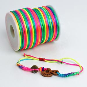 Cordon en macramé soyeux chinois de <span class=keywords><strong>2</strong></span>,5 mm, corde en nylon cirée, cordon de perlage en satin, dentelle tissée à la main, chaussures en dentelle, point de croix, crochet - Product Image 3