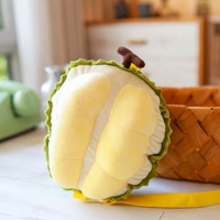 Custom Simulatie Pitaya Vlees Oranje En Durian Pluche Kussen Speelgoed Realistische Zachte Fruit Pluche Pop Kussens