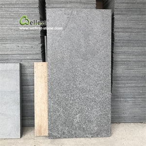 G684 lastra <span class=keywords><strong>per</strong></span> pavimentazione fiammata in granito basalto nero - Product Image 5