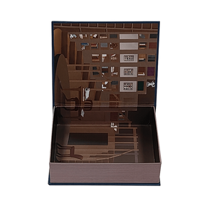 Caja de Regalo Magnética Personalizada con Diseño de Libro Hueco para Empaque de Cosméticos de Lujo, con Grabado, Laminado Mate y Reciclable, de Algodón - Product Image 2