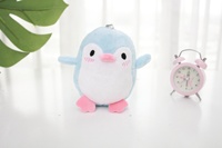 Échantillon gratuit 12 cm Mignon pingouin en peluche Animaux en peluche Jouets Petite taille Logo personnalisé Promotionnel Bon marché Porte-clés en peluche pingouin