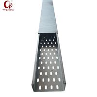 Plateau de câblage perforé galvanisé, plateaux de gestion des câbles métalliques pour projets de câblage électrique 300*200*2.0mm