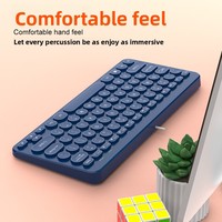 Retro nieuw USB bedraad mechanisch toetsenbord 78 toetsen Capacitief stil compact kantoorlaptop desktop