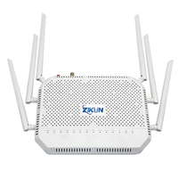 Routeur Wi-Fi 6 XPON ONT FTTH OEM personnalisé, 4 ports Gigabit + 2 VoIP + CATV, double bande AC2100, modèle ZC-521T, commande en gros