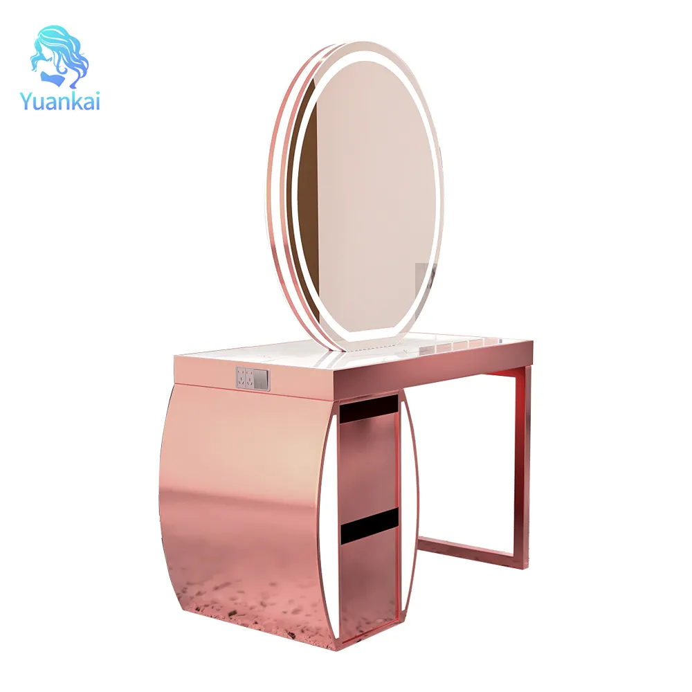 Wholesale Hair Salon Furniture Barber Station Styling Mirror Decoration Hair Salon Makeup Mirror