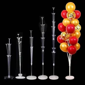 whole sale 13 balloons stand table Balloon Accessories balloon stand holder for party table desk decoration