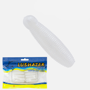 Señuelo de Pesca de Agua Dulce y Salada, 40 mm, 2,7 g, 50 mm, 6,3 g, Señuelo de Gusano de Plástico Suave de PVC, Cebo Suave para Pesca de Lubina y Perca, 5 Colores - Product Image 3