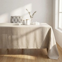 Nappe en coton et lin de style français à franges, couleur unie, pour table à manger nordique, décoration d'intérieur européenne, vente en gros