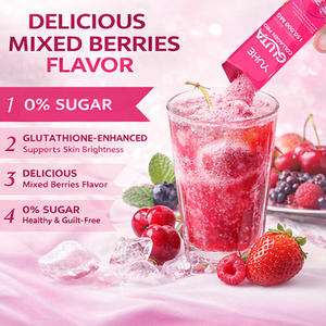 ผงคอลลาเจนผสมเบอร์รี่แบบไม่มีน้ำตาล ตัวอย่างฟรีจากผู้ผลิต (OEM) ช่วยให้ผิวขาวกระจ่างใส ผสมกลูต้าไธโอน - Product Image 4