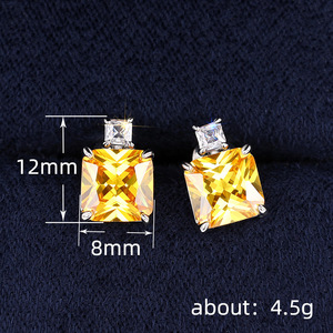 Set di collana e orecchini con bottiglia di profumo per donna, design a fiore di ghiaccio, elegante regalo di gioielleria alla moda - Product Image 6