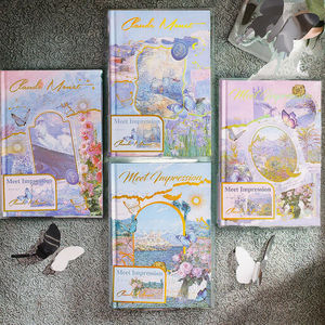 Carnet de notes Golden Valley <span class=keywords><strong>Impression</strong></span> Illustrator, couverture rigide en cuir, pages couleur multifonctionnelles, coffret cadeau rétro exquis - Product Image 3