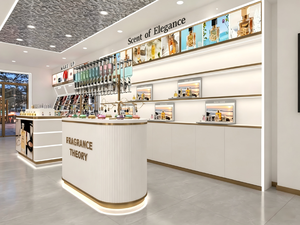 Vitrina y Estantes de Exhibición de Perfumes de Alta Calidad, Muebles de Exhibición Personalizados para Boutiques y Tiendas Minoristas, Diseño de Interiores para Comercios - Product Image 3