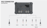 Tableta CANBUS de 7 Pulgadas con Navegación GPS, Android 12, 4G, Voltaje Amplio DC8-36, Compatible con Estación de Acoplamiento Profesional/Conexión M12
