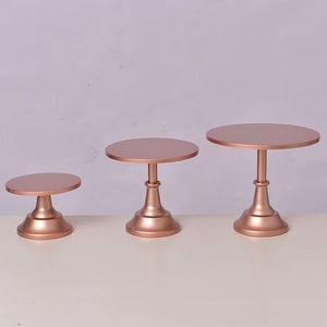 Présentoir de table à desserts en métal de style européen ensemble de cérémonie de mariage avec plateau à gâteaux support à collation pour thé de l'après-midi pour décorations - Product Image 3