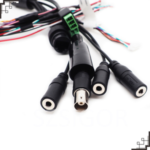 유연한 차폐 PVC 절연 순수 구리 도체 RJ45 맞춤형 CCTV 보안 카메라 모니터링 배선 하네스 220V 정격 - Product Image 3