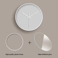 Relojes de Pared de Plástico al por Mayor, Diseño Tradicional con Agujas, Estilo Antiguo, Funciona con Pilas, Color Personalizado, Decoración del Hogar