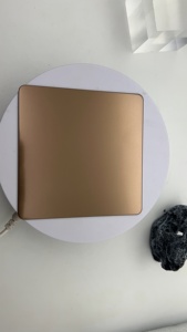 Componentes de procesamiento Hoja de metal de acero inoxidable Consolador de oro rojo de acero inoxidable - Product Image 4