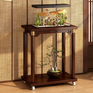 Chinese-style flower stand, floor-standing shelf for living room, solid wood flower stand for balcony, 2025 new style, indoor - Product Image 3