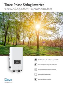 Deye Zon-3/4/5/6/7/8/9/10/12/15K-G06p3-eu-bm2-p1 4kw 5kw 6kw 8kw 9kw 10kw 12kw 15kw 3 Fase Op Grid Zonne-Energie Omvormer - Product Image 6