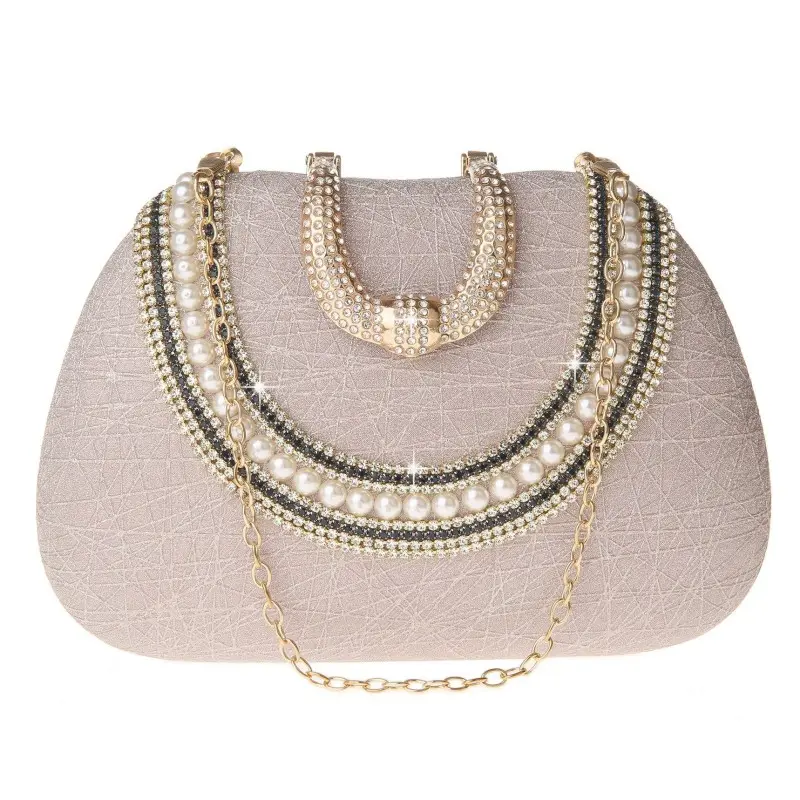 Fashion Elegant Lady Purse Pearles Strass Luxe Decoratie Handtassen Voor Vrouwen Partij Prom Wedding Clutch Bag Z501
