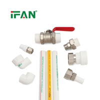 Pipa dan Fitting PPR Standar Tinggi IFAN, Elbow Socket Tee 20-110MM, Material Plumbing, Fitting Pipa PPR dan Mesin