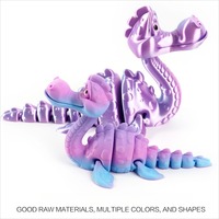 Mainan Figur Loch Ness Cetak 3D Mata Simulasi Dapat Digerakkan Multi-sendi untuk Aksesori Rumah Hadiah Anak-anak Dekorasi Ruangan Halloween
