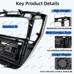 Cadre Android pour autoradio Volkswagen <span class=keywords><strong>Polo</strong></span> Golf, cadre d'écran de voiture, cadre de navigation GPS, cadre de tableau de bord, cadre d'autoradio - Product Image 5