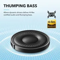 Casque Sans Fil Anker Soundcore Q20i Hybride ANC Supra-Auriculaire Autonomie 40 Heures Hi-Res Codecs AAC Suppression Active du Bruit 40H Longue Durée