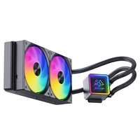 SNOWMAN Refroidisseur Liquide Tout-en-un Haute Performance 240mm pour CPU, Radiateur Anti-Fuite avec Synchronisation ARGB pour Ordinateur de Bureau