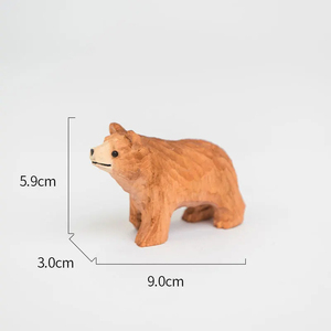 Animali del <span class=keywords><strong>bosco</strong></span> in <span class=keywords><strong>legno</strong></span> giraffa giocattoli per bambini fai da te decorazioni regali decorazioni artigianali per la casa piccoli animali da giardino statua - Product Image 3