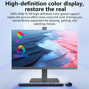 23.8 \ "Tudo-em-Um PC Barato AIO Desktop Monobloco Gaming Computador Interface USB <span class=keywords><strong>Intel</strong></span> Core I5 Série 16GB RAM 2GB Vídeo SSD HDD - Product Image 4