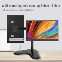 Moniteur portable à écran LED de 15,6 pouces avec projection sans fil, détection de gravité, écran horizontal et vertical