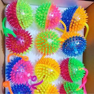 Dẫn ánh sáng lên quả bóng với sợi dây thừng tip bouncy quả bóng số lượng lớn nhiều màu cao su blowfish quả bóng cho bên người lớn thư giãn cảm giác căng thẳng - Product Image 3
