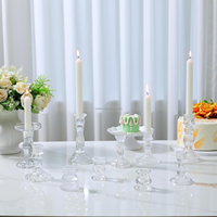 Chandelier en verre transparent sur mesure pour usine, petit chandelier en verre épais, chandelier en cristal en vrac