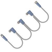 Conectores de Cadena con Blindaje de Moldeo, Contactos de Cobre con Clasificación IP67, 5 Vías, Hembra M12, Antivibración para NEMA 2000