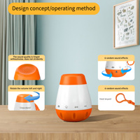 Mesin Suara Putih Portabel untuk Bayi, Speaker Suara Tidur, Sensor Tangisan RGB, Baterai Isi Ulang, Tahan Air IPX-5, untuk Penggunaan di Kamar Bayi