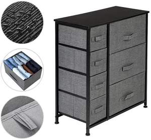 Tour de rangement domestique à 5 couches salon chambre à coucher en <span class=keywords><strong>plastique</strong></span> tiroir en lin organisateur d'articles divers boîte de rangement de vêtements four à micro-ondes - Product Image 3