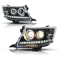Phare à LED pour TOYOTA Hilux Vigo 2011 2012 2013 2014 Angel Eyes Projecteur à LED pour feux de route et clignotants