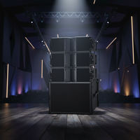Équipement audio de scène, enceintes de concert actives à double ligne de 8 haut-parleurs à néodyme, série Birch Shell, réponse en fréquence 50Hz-20KHz, 1000W