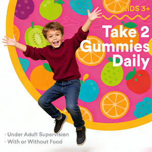 Probiotika, <span class=keywords><strong>Omega</strong></span> <span class=keywords><strong>3</strong></span> (ALA), Vitamin D3, C, Vitamin B12 Bio-Kinder-Multivitamin-Gummis zur Unterstützung des Immunsystems - Product Image 3