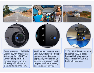 Mới Nhất 3 Cam-Đặc Biệt Núi 4 Gam Android GPS Dual Lens ADAS Thông Minh Mmirror DVR Với Xe <span class=keywords><strong>Video</strong></span> Gương Dash Cam - Product Image 4