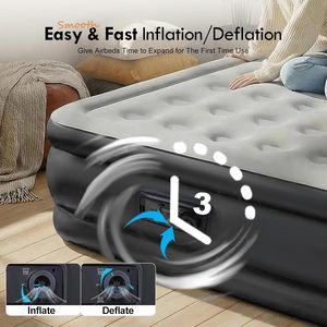Inflatable <b>Mattress</b> with Pump Rest Outdoor Indoor Folding <b>Mattress</b> for Camping Air Bed Inflatable <b>Mattress</b> - Product Image 4
